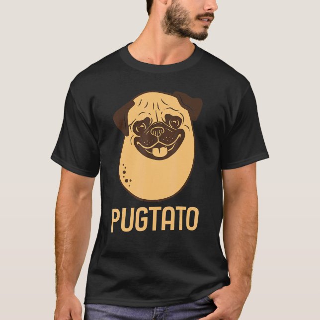 Cute Pug Potato  Pugtato Pug Potato Dog T-Shirt (Front)