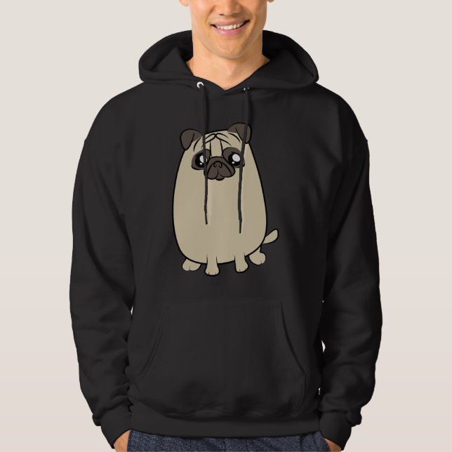 Cute pug pugs dog pet small dog pug Essential T-Sh Hoodie (Front)