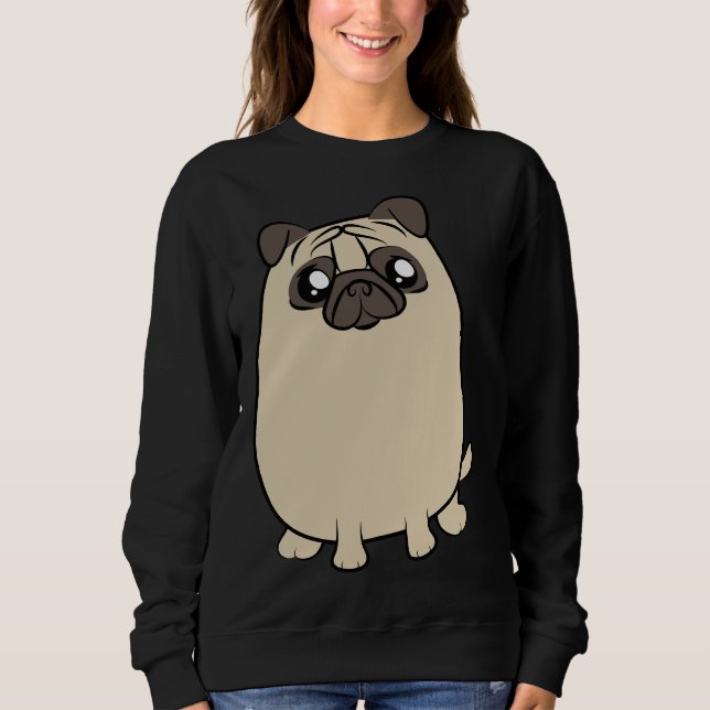 Cute pug pugs dog pet small dog pug Essential T-Sh Sweatshirt (Front)