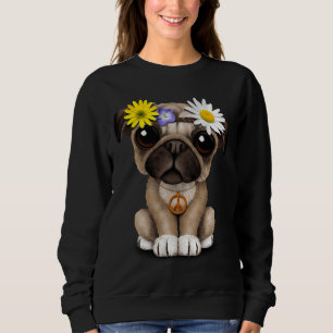 Cute Pug Puppy Hippie Classic T-Shirt 697 Sweatshirt