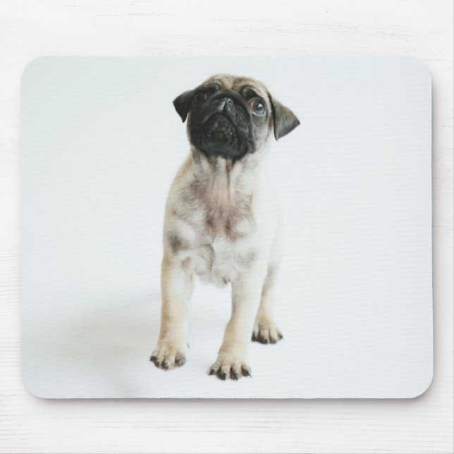 Cute Pug Puppy Mouse Pad (Front)