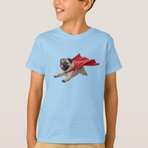 Cute Pug Superhero Kid's T-Shirt