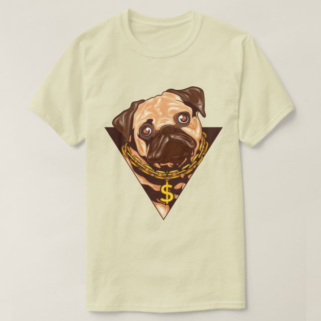 Cute Pug T-Shirt (Design Front)