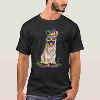Cute Pug Wearing Carnival Mask Mardi Gras Dogs T-Shirt