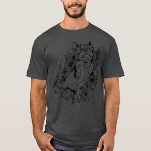 Cute Puggle Dog Owner Puppy Pet Flower Dog Pug Lov T-Shirt