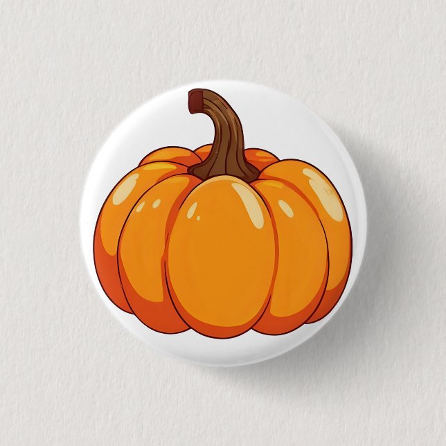 Cute Pumpkin 3 Cm Round Badge (Front)