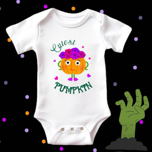 Cute pumpkin baby bodysuit