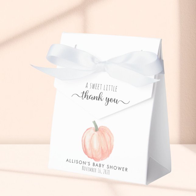 Cute Pumpkin Baby Shower Thank You Favour Box (Creator Uploaded)