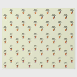 Cute Pumpkin Character 🎃🧡 Wrapping Paper