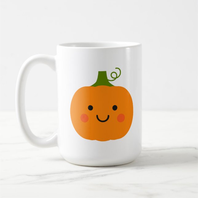 Cute pumpkin coffee mug (Left)