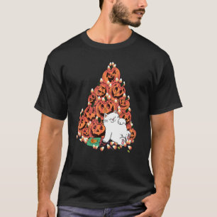 Cute Pumpkin Face   Cat   Halloween T-Shirt
