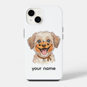 Cute Pumpkin Face Paint Dog Halloween Coloured Pen iPhone 14 Case