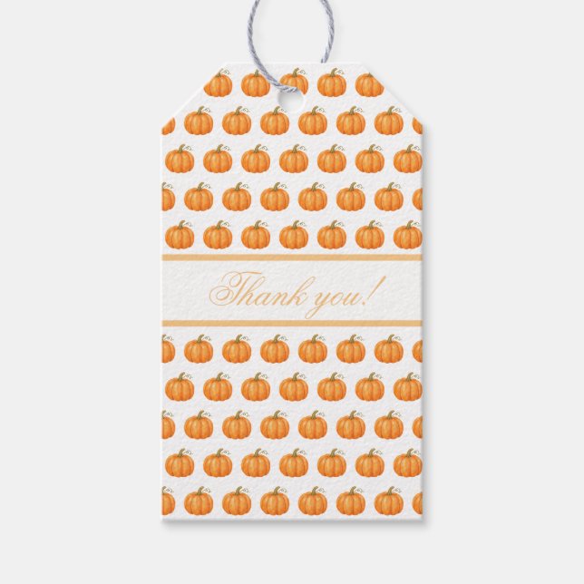 Cute Pumpkin Gift Tags (Front)