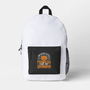 Cute Pumpkin Grandma Halloween Design_1 Printed Backpack