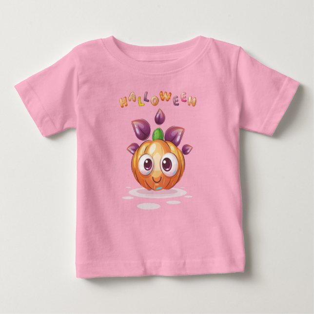Cute Pumpkin Halloween Toddler  Baby T-Shirt (Front)