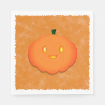 Cute Pumpkin Halloween Watercolor Baby Shower 