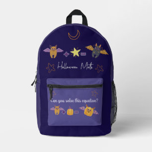 cute pumpkin Helloween Printed Backpack