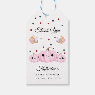 Cute Pumpkin Is On The Way Halloween Baby Shower Gift Tags
