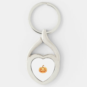Cute Pumpkin Jack O Lantern Turtle Sea Halloween C Key Ring
