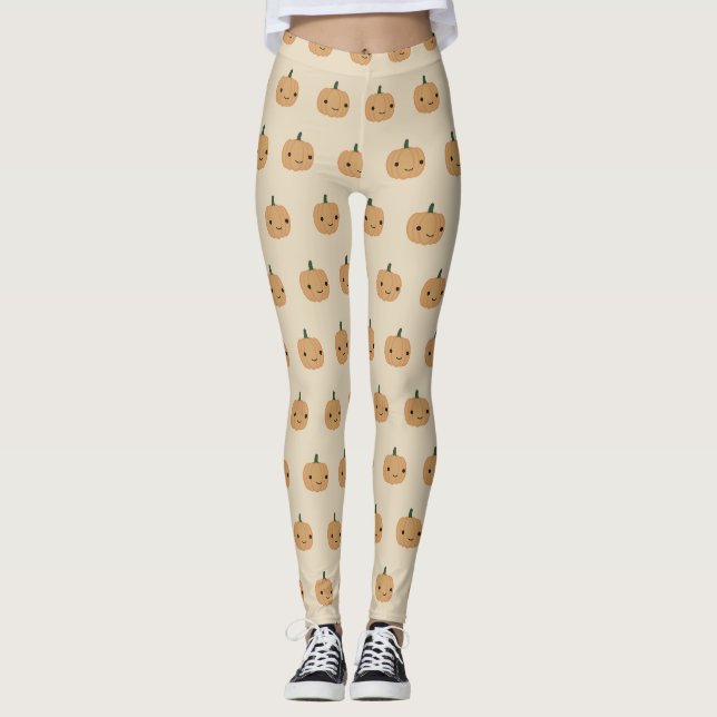 Cute Pumpkin Leggings (Front)