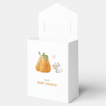 Cute Pumpkin Mouse Fall Baby Shower