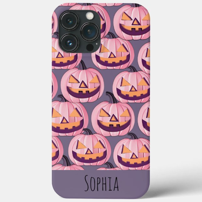 Cute Pumpkin Pattern Halloween Personalised  Case-Mate iPhone Case (Back)