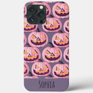 Cute Pumpkin Pattern Halloween Personalized  iPhone 13 Pro Max Case