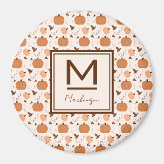Cute Pumpkin Pattern Magnet