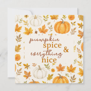 Cute Pumpkin Pattern Thanksgiving