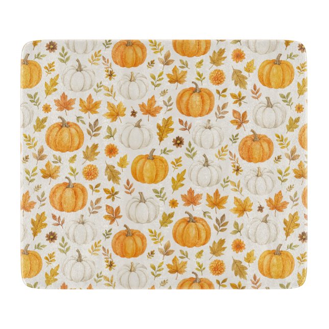 Cute Pumpkin Pattern | Thanksgiving  Cutting Board (Front)
