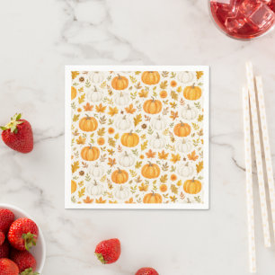 Cute Pumpkin Pattern   Thanksgiving  Napkin