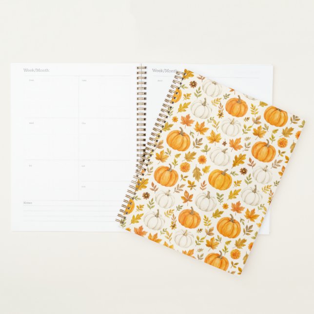 Cute Pumpkin Pattern | Thanksgiving  Planner (Display)