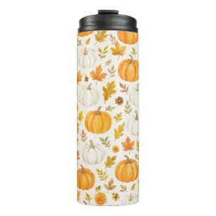 Cute Pumpkin Pattern Thanksgiving Thermal Tumbler