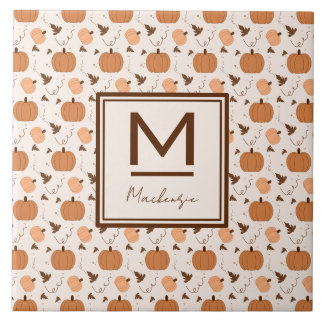 Cute Pumpkin Pattern Tile