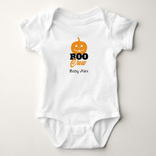 Cute Pumpkin Personalised Baby Name Bodysuit