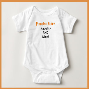 Cute Pumpkin Spice Baby Bodysuit