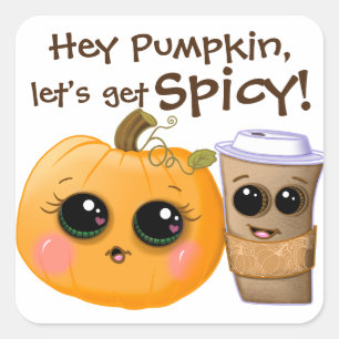 Cute Pumpkin Spice Coffee Fall Stickers