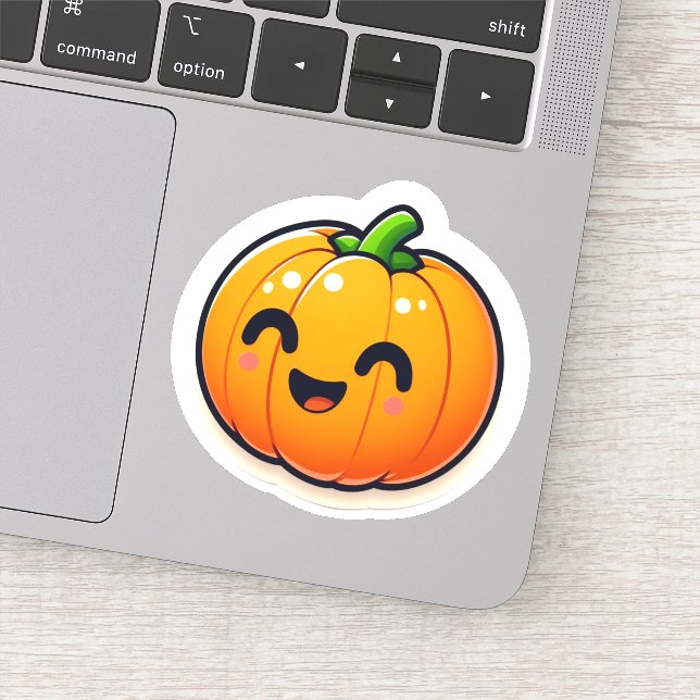Cute Pumpkin Sticker (Detail)