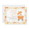 Cute Pumpkin Stroller Fall Baby Shower Invitations
