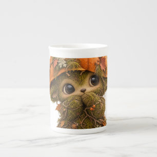 Cute Pumpkin Woodland Creature Mug