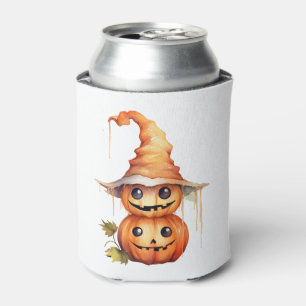 Cute Pumpkins Sticker Can Cooler