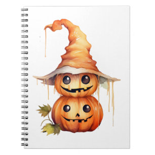 Cute Pumpkins Sticker Notebook