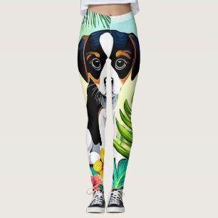 Cute Pup in Paradise Leggings