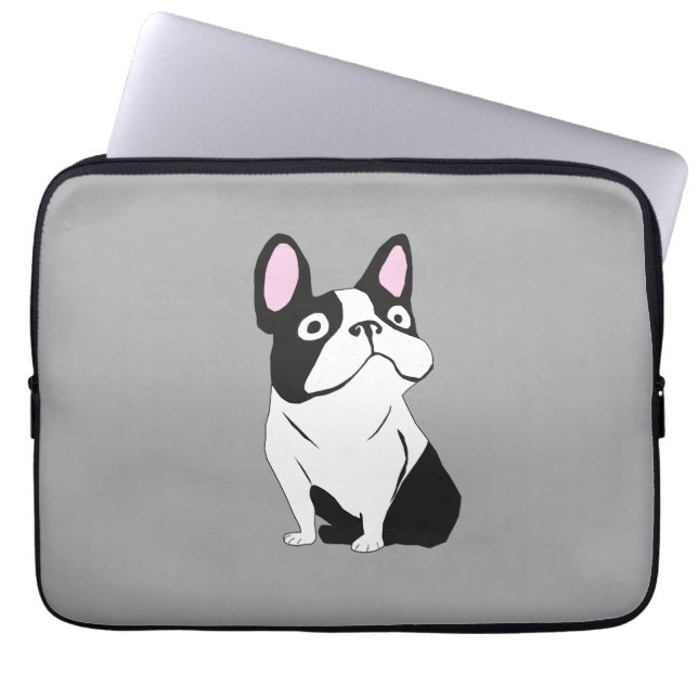 Cute pup laptop sleeve (Front)