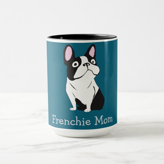 Cute Pup, medium dark blue Mug (Center)
