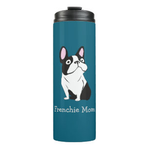 Cute Pup, medium dark blue Thermal Tumbler