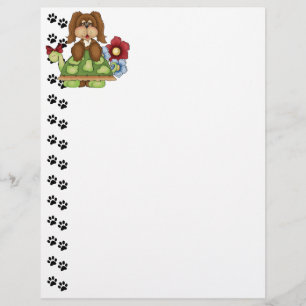 Cute Pup Turtle Letterhead
