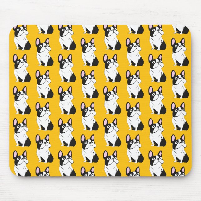 Cute Pup, yellow Mouse Pad (Front)