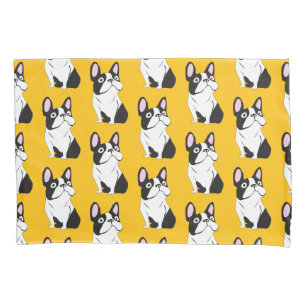 Cute Pup, yellow Pillowcase