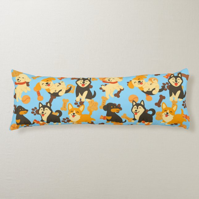 Cute Puppies Body Cushion (Front)
